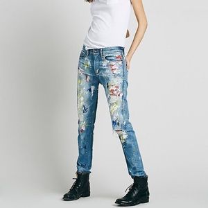Free People Tortoise Jeans 29